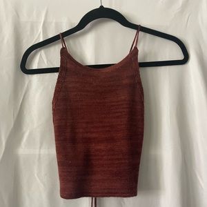 Crochet boutique tie back top